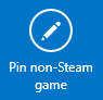 Pin non-Steam game button