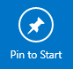 Pin to Start button